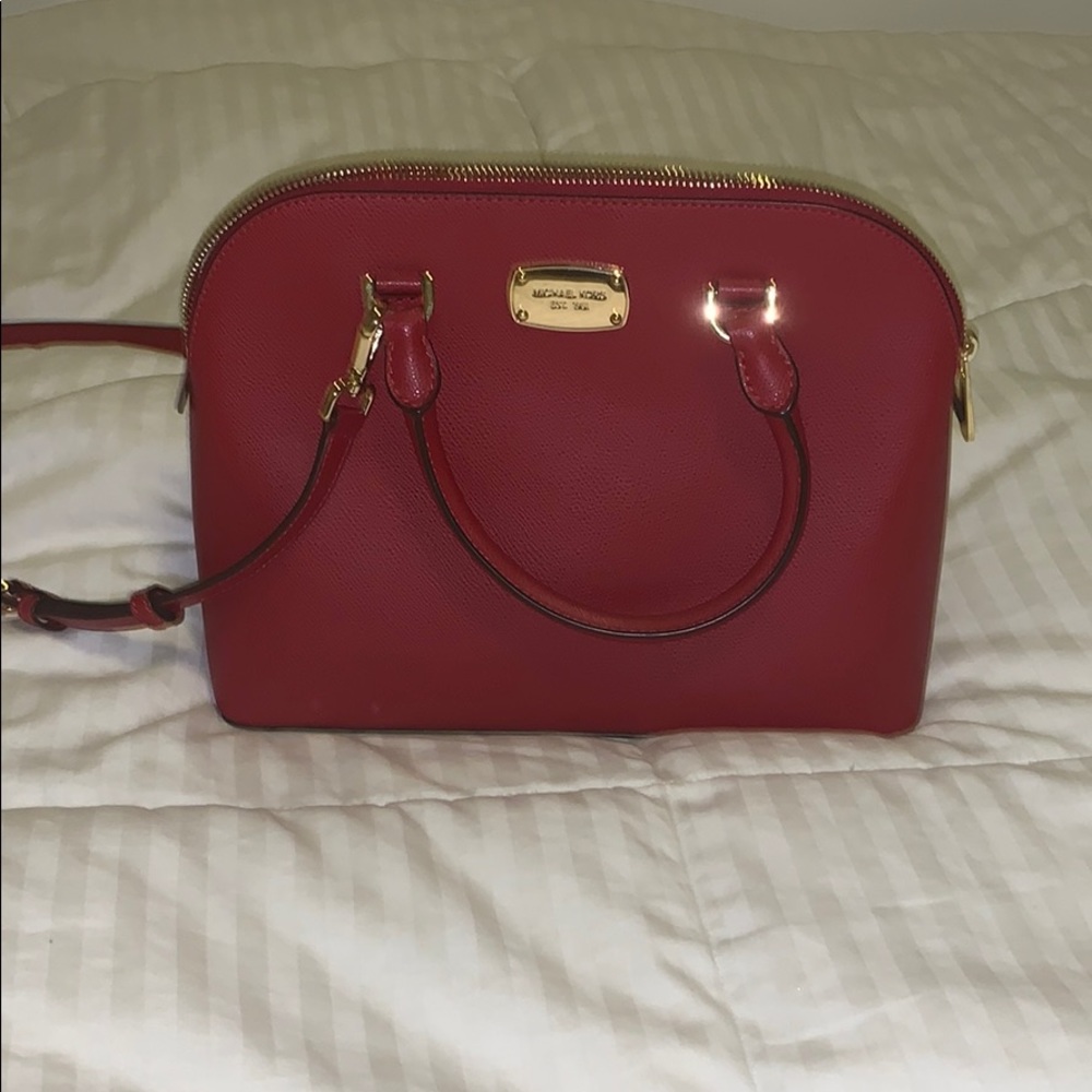 Red Michael Kors bag